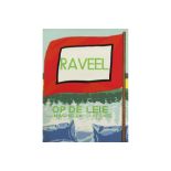 Roger Raveel signed silkscreen ||RAVEEL ROGER (1921 - 2013) zeefdruk n° 162/175 : "Op de Leie" -