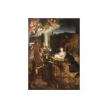 18th Cent. oil on canvas attributed to Anton Raphael Mengs with an unfinished replica of the