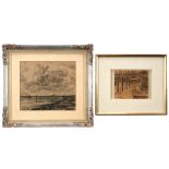 two 20th Cent. charcoal drawings - signed Casimir Heymans ||HEYMANS CASIMIR (1893 - 1984) twee