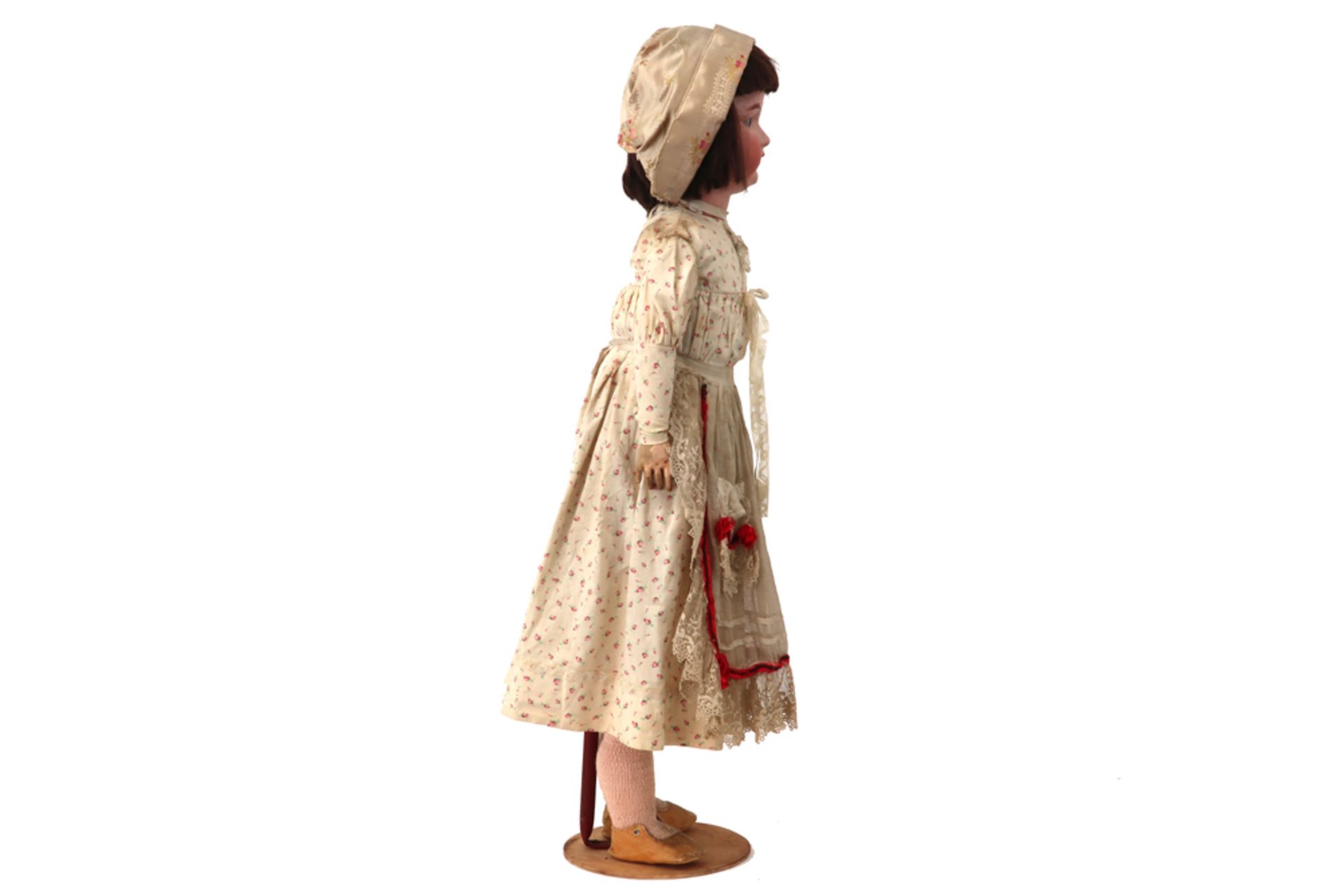 large Armand Marseille marked doll with porcelain head and original clothes and wig from around - Image 4 of 5