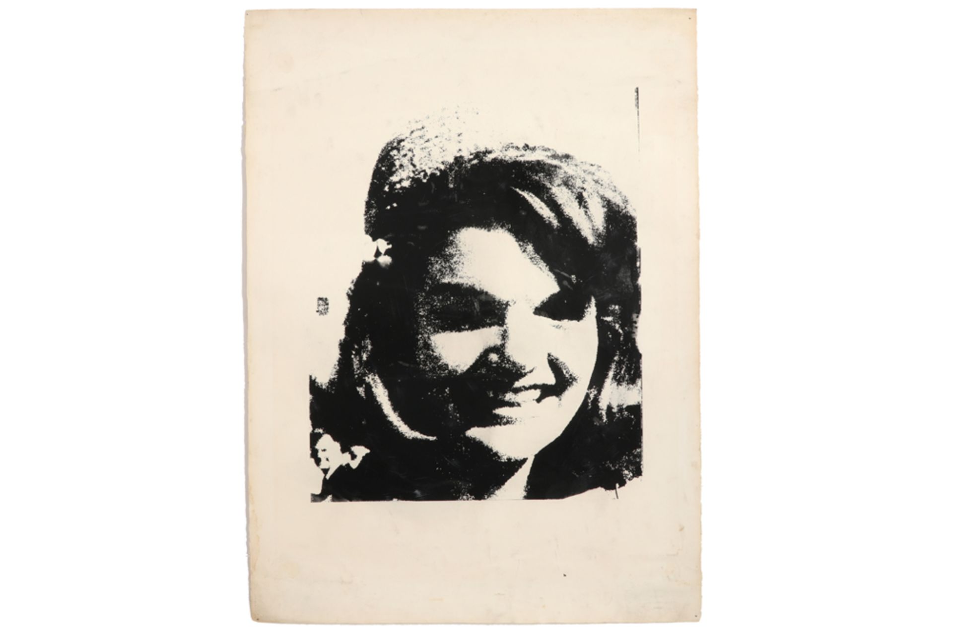 rare Andy Warhol "Jackie (Kennedy)" screenprint on Arches to be dated in 1964 presumably a proof