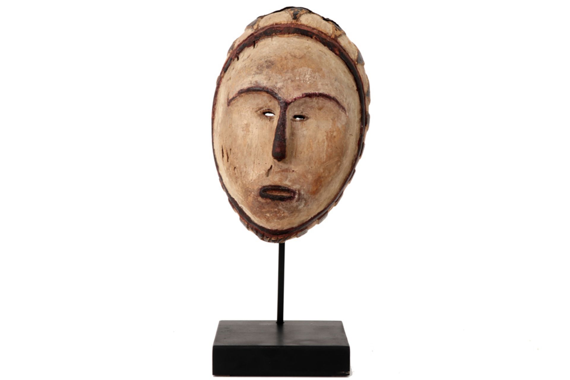 African Gabon Fang mask in polychromed wood ||AFRIKA - GABON - ca 1950 Fang masker in