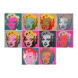 complete "Marilyn" series of ten screenprints after Andy Warhol ||WARHOL ANDY (1930 - 1987)
