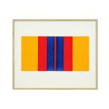 20th Cent. Belgian abstract screenprint in colors - signed Victor Noël and dated 1971 ||NOEL