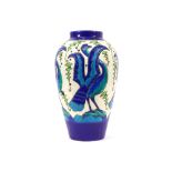 Keramis marked Art Deco vase in ceramic with a polychrome decor || Art Deco-vaas in faïence, gemerkt