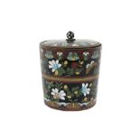 antique Chinese Qing period lidded jar in cloisonné || Antieke gedekselde Chinese pot uit de Qing-