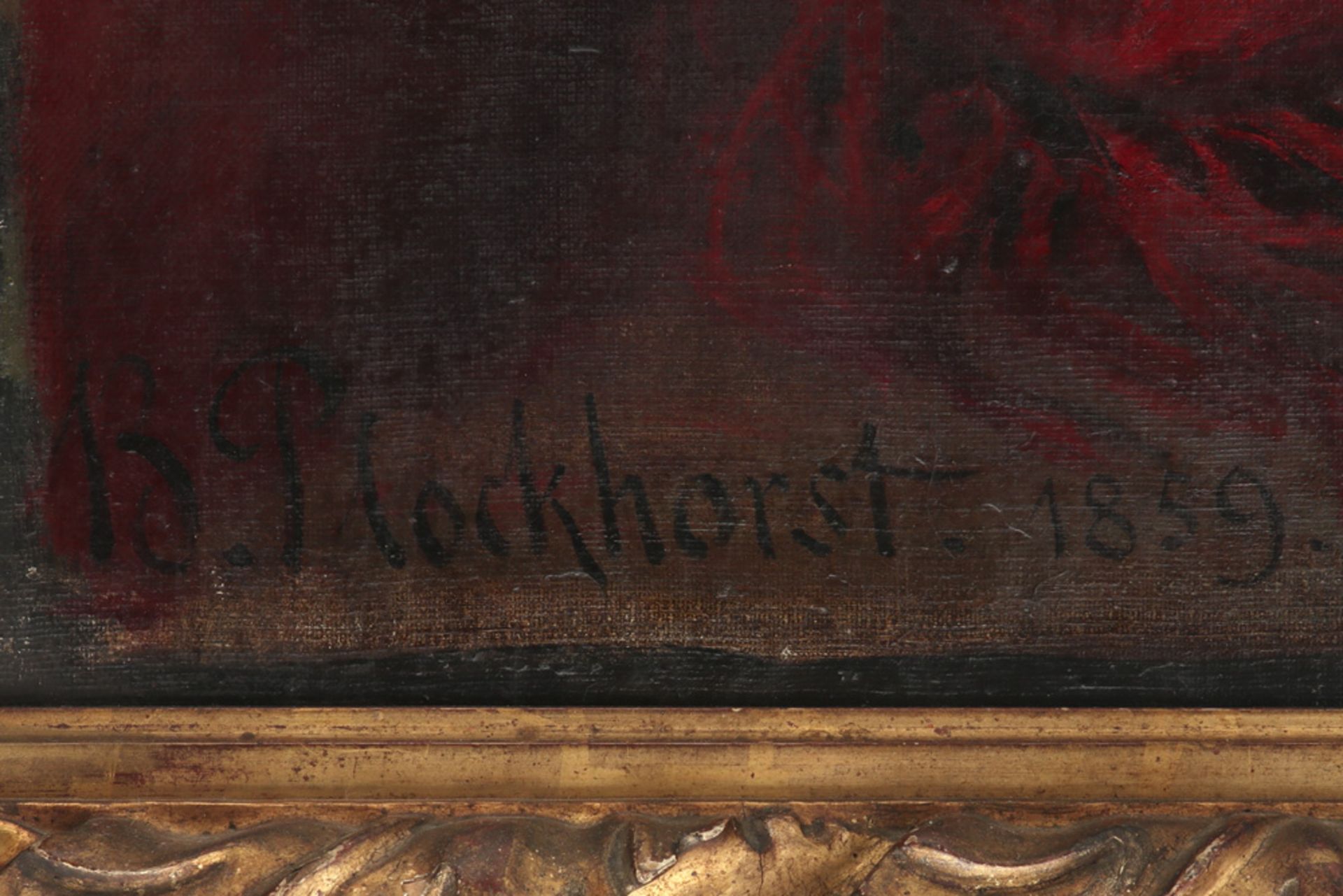 19th Cent. German oil on canvas with a protrait of Otto Friedrich Wolf von Trotha (° 4/11/1854) - - Bild 2 aus 5