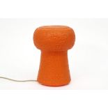 Italian Pierfrancesco Arnone Francolight marked lamp in orange resin || ARNONE PIERFRANCESCO (20°/