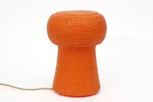 Italian Pierfrancesco Arnone Francolight marked lamp in orange resin || ARNONE PIERFRANCESCO (20°/