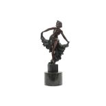 20th Cent. Art Deco sculpture in bronze on a marble base - signed Nicolas Mayer || MAYER NICOLAS (