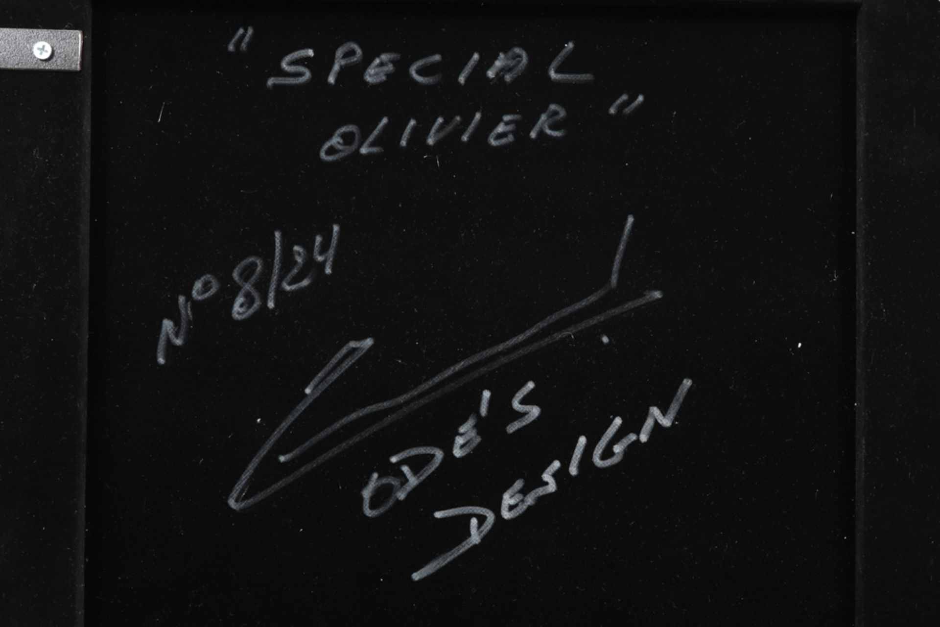 Olivier De Schrijver signed "Special Olivier" design mirror made by Ode's Design || DE SCHRIJVER - Bild 3 aus 3