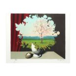 René Magritte lithograph printed in colors after the painting from 1940 - with atelier stamp by
