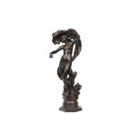 antique French sculpture in bronze - signed Horace Daillion || DAILLION HORACE (1854 - 1940) antieke