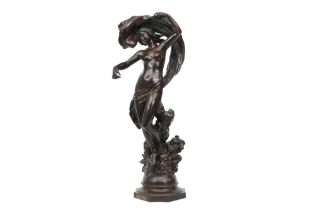 antique French sculpture in bronze - signed Horace Daillion || DAILLION HORACE (1854 - 1940) antieke