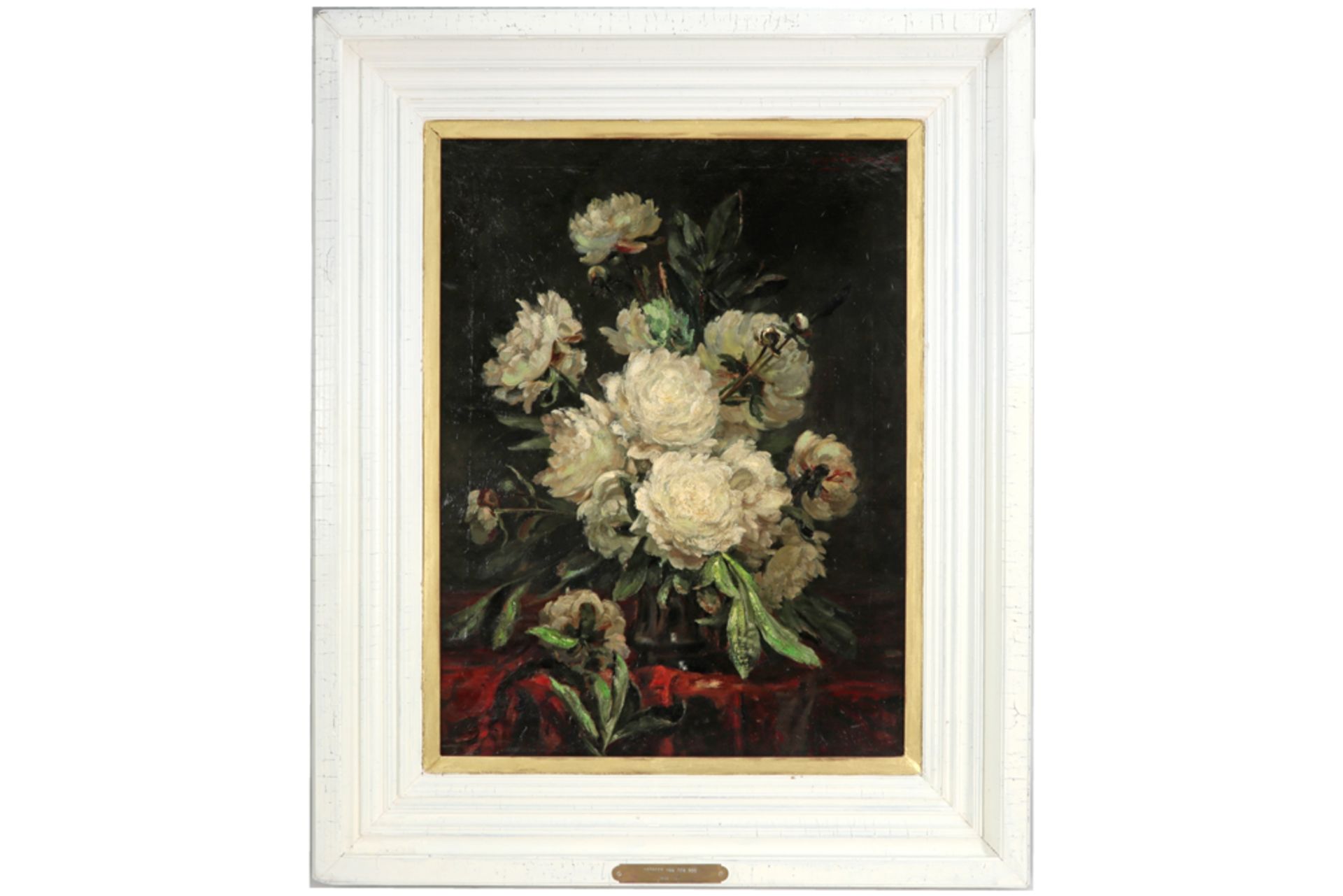 19th/20th Cent. oil on canvas - signed Georges Van Den Bos || VAN DEN BOS GEORGES (1853 - 1911) - Bild 3 aus 4