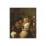 19th Cent. oil on panel after a work by Teniers, probably painted in Italy with on the back an
