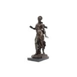 antique French sculpture in bronze - signed Hippolyte Moreau || MOREAU HIPPOLYTE (1832 - 1927)