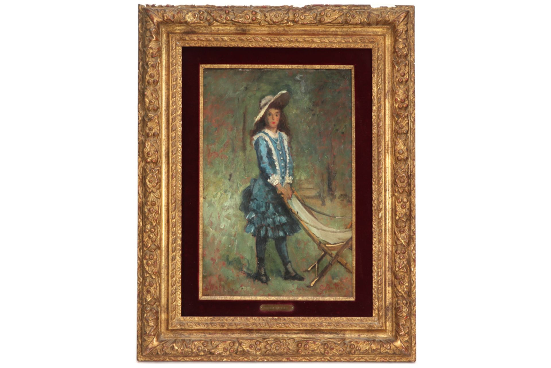 19th Cent. French oil on canvas - signed Georges Alfred Bottini || BOTTINI GEORGES ALFRED (1874 - - Bild 3 aus 4