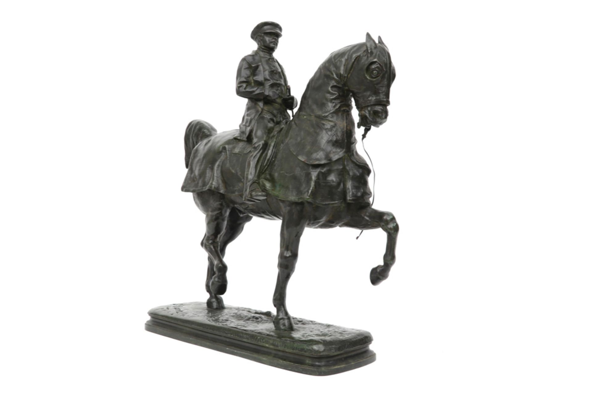 antique sculpture in bronze - signed Emmanuel de Santa Coloma || DE SANTA COLOMA EMMANUEL (1829 - - Image 3 of 4