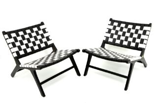 Olivier De Schrijver signed pair of "Los Angeles" design easy chairs made by Ode's Design in