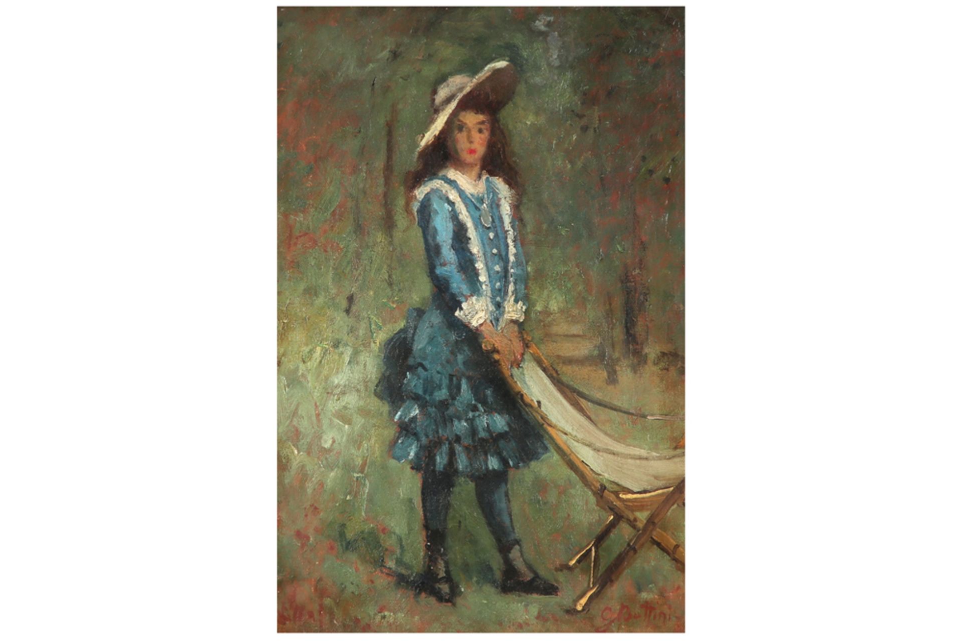 19th Cent. French oil on canvas - signed Georges Alfred Bottini || BOTTINI GEORGES ALFRED (1874 -