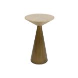 Olivier De Schrijver signed occasional "Lily" design table made by Ode's Design in solid wood ||