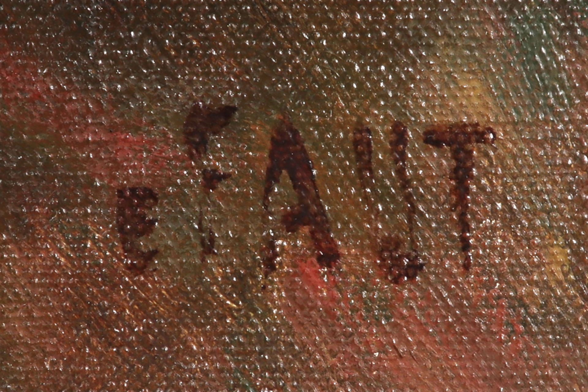 20th Cent. Belgian oil on canvas - signed Ernest Faut and dated 1961 || FAUT ERNEST (1879 - 1961) - Bild 2 aus 4