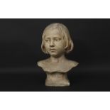 early 20th Belgian sculpture in plaster - signed Emile Jespers and dated 1913 || JESPERS ÉMILE (1862