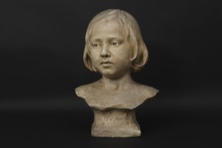 early 20th Belgian sculpture in plaster - signed Emile Jespers and dated 1913 || JESPERS ÉMILE (1862