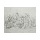 19th/20th Cent. Belgian drawing - signed Gerard Portielje || PORTIELJE GERARD (1856 - 1929)