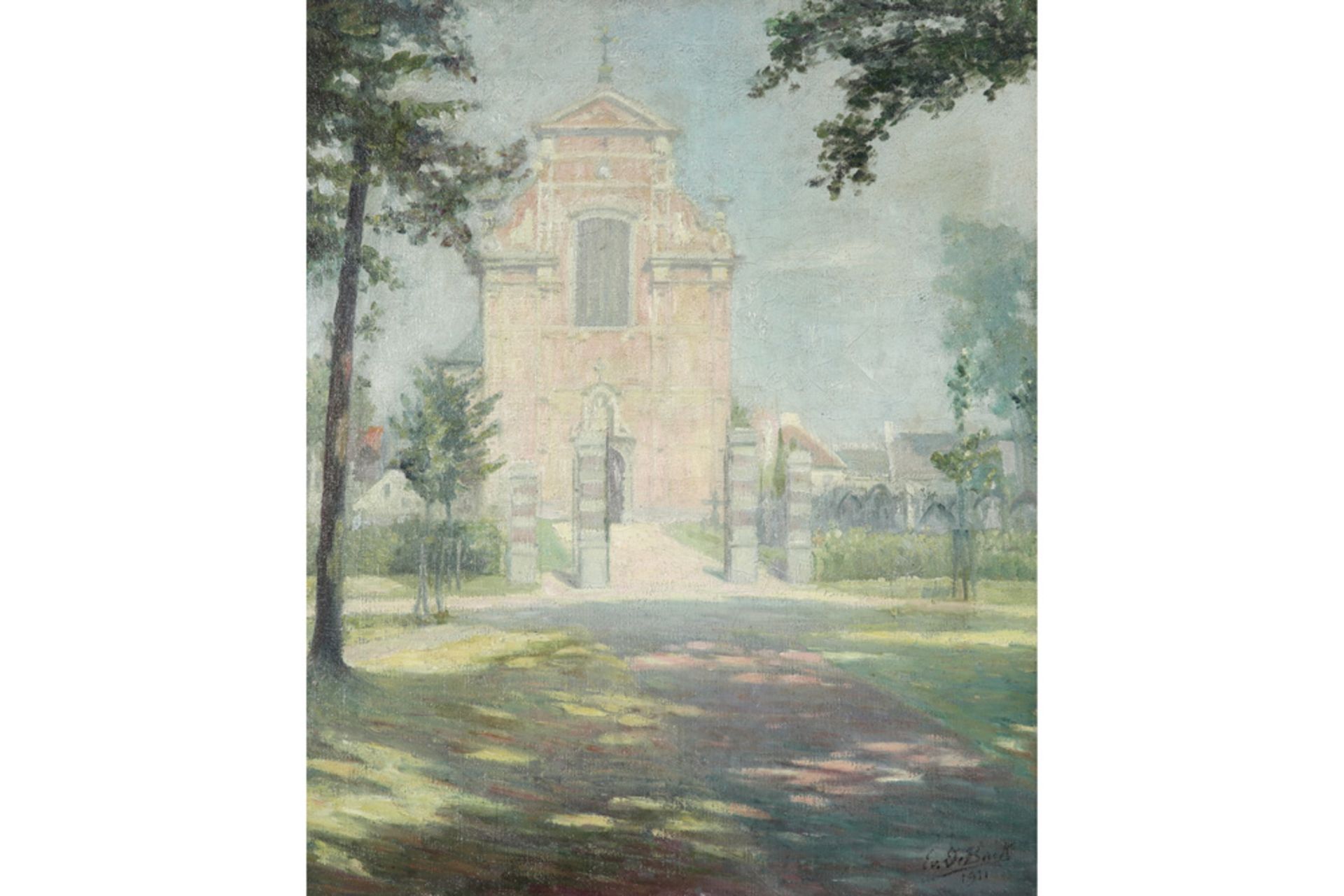 early 20th Cent. Belgian oil on canvas - signed Evariste De Buck and dated 1911 || DE BUCK EVARISTE,
