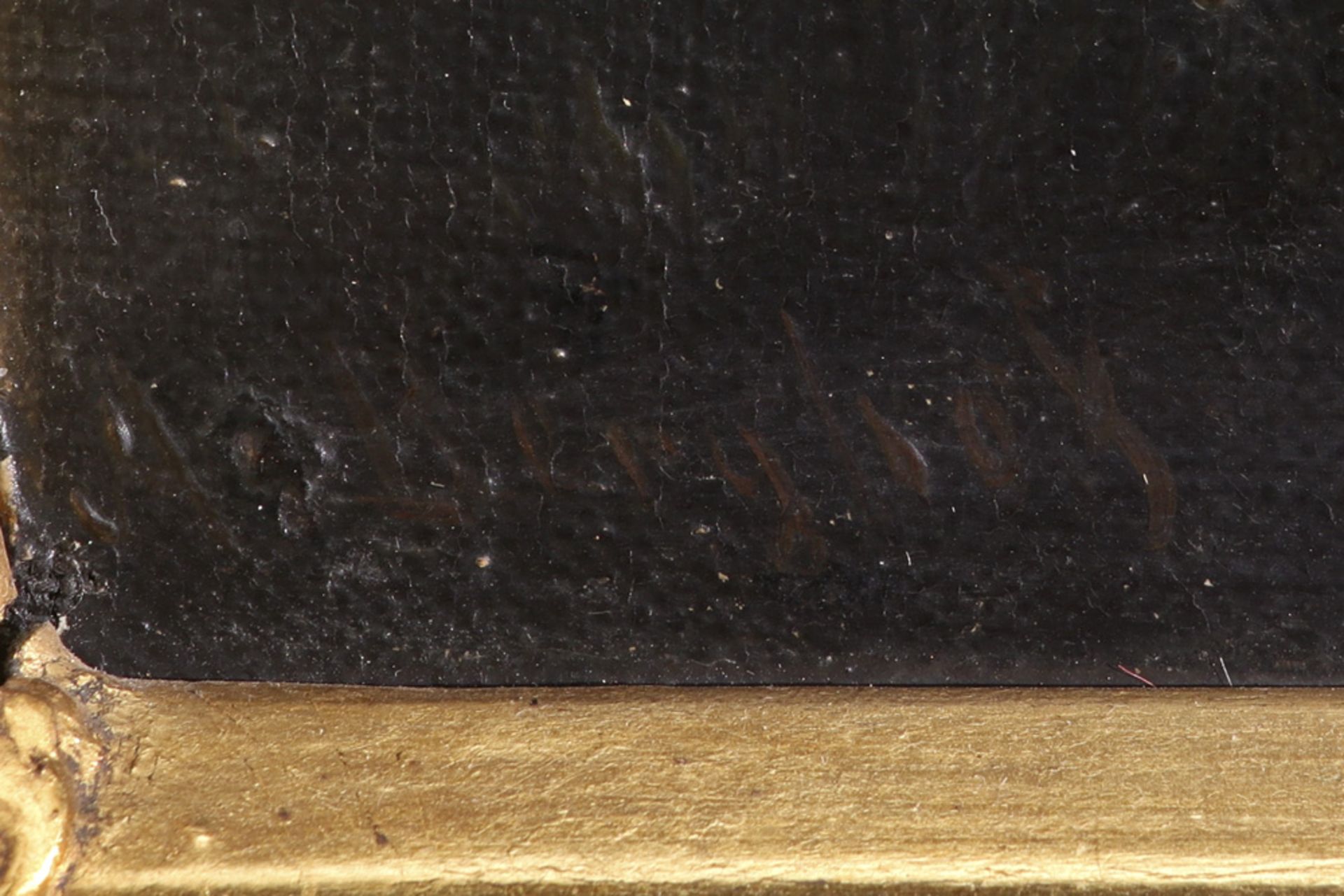 19th Cent. oil on canvas - signed A. Berghof || BERGHOF A negentiende eeuws olieverfschilderij op - Bild 2 aus 4