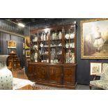 very nice early 19th Cent. English Georgian breakfront library bookcase in mahogany with Regency