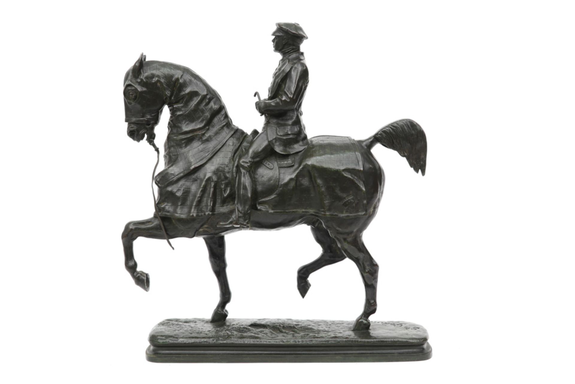 antique sculpture in bronze - signed Emmanuel de Santa Coloma || DE SANTA COLOMA EMMANUEL (1829 - - Image 2 of 4