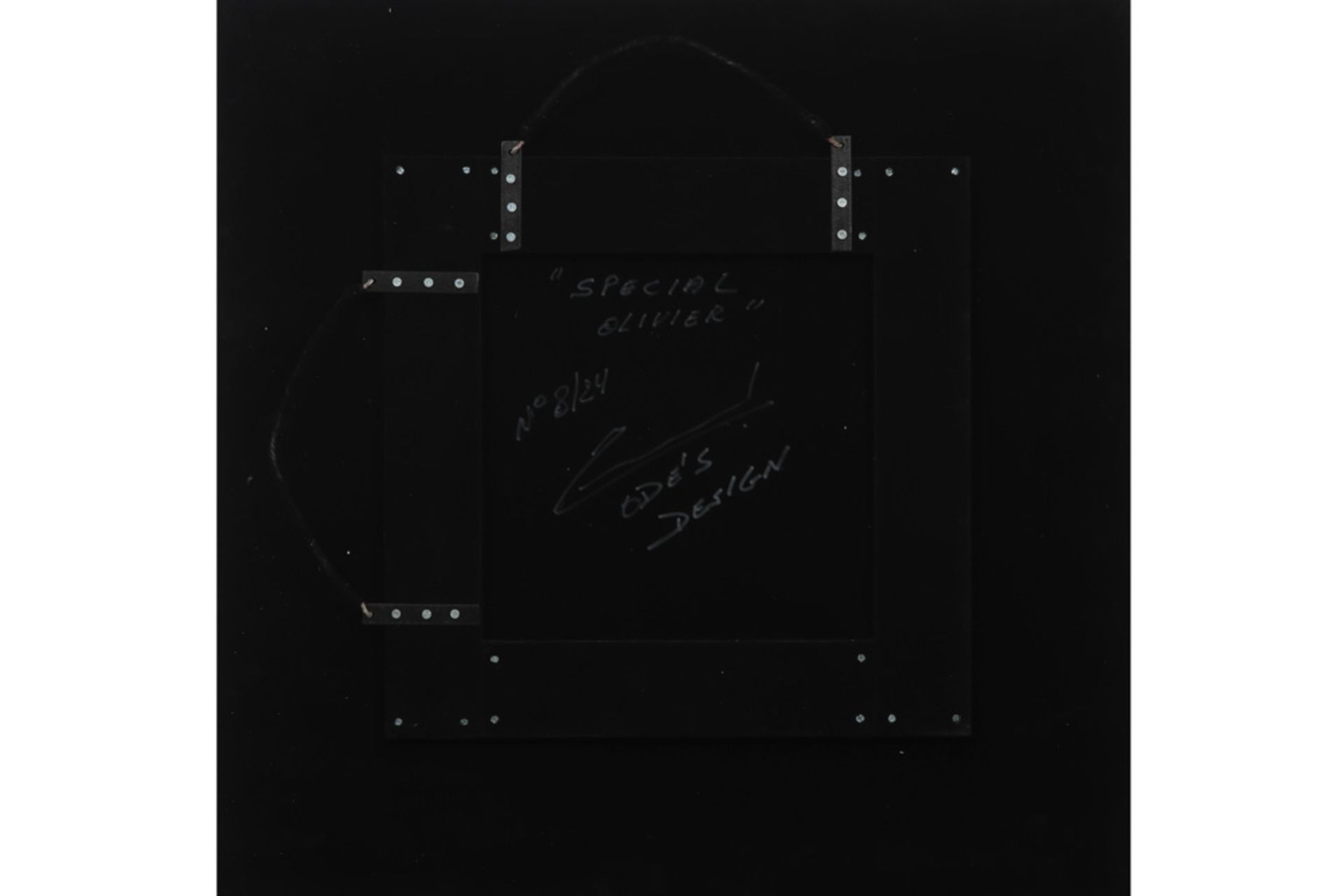 Olivier De Schrijver signed "Special Olivier" design mirror made by Ode's Design || DE SCHRIJVER - Bild 2 aus 3