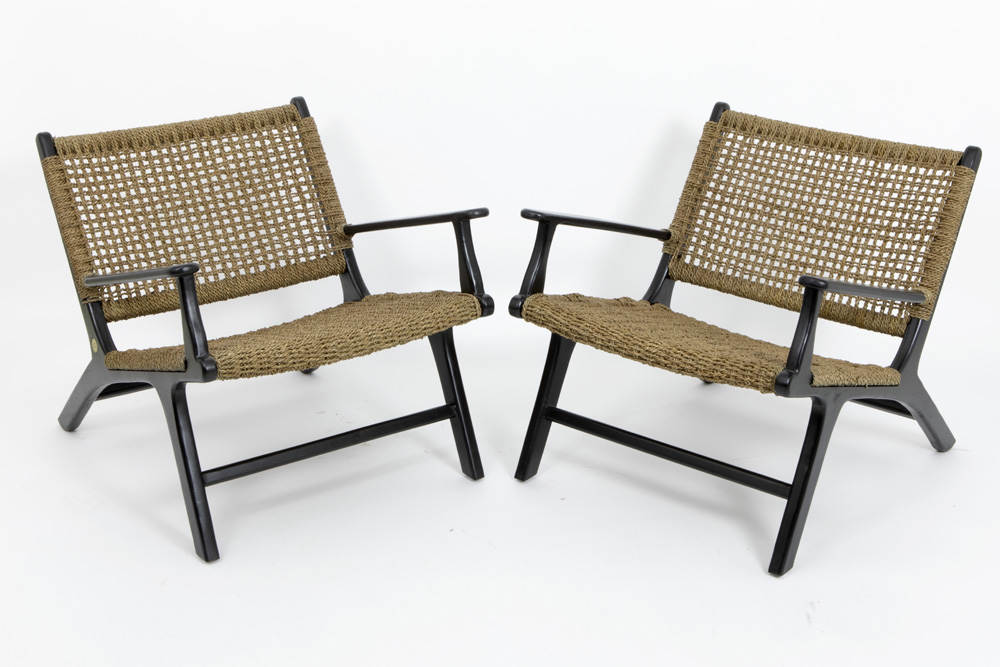 Olivier De Schrijver signed pair of "Beverly Hills" design armchairs made by Ode's Design in