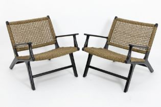 Olivier De Schrijver signed pair of "Beverly Hills" design armchairs made by Ode's Design in