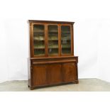 19th Cent. English Victorian library bookcase in mahogany || Negentiende eeuws Engels-Victoriaans