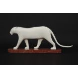 François Pompon posthumous cast "Panther" sculpture in bronze on a marble base - with signature,