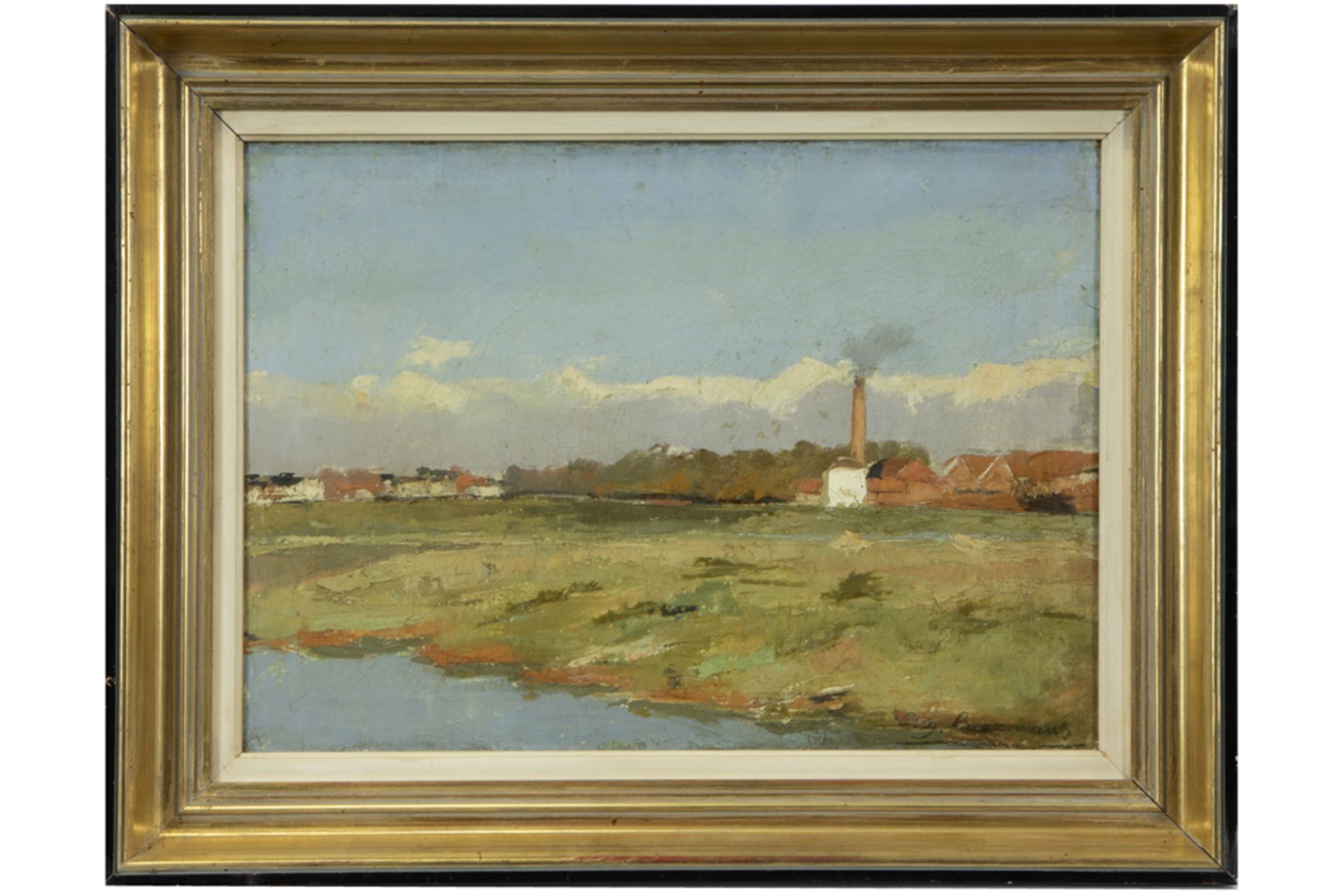 19/20th Cent. Belgian oil on canvas - signed Eugène Laermans || LAERMANS EUGENE (1864 - 1940) - Image 3 of 4