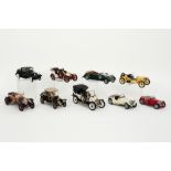 collection of miniature cars - with information || Collectie van 9 miniatuurautootjes - met info