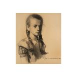 20th Cent. Belgian charcoal drawing - signed Broeder Max and dated (19)45 || BROEDER MAX (1903 -