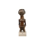 early 20th Cent. Afircan Congo wood sculpture from the Luba or Songye from the old collection of the