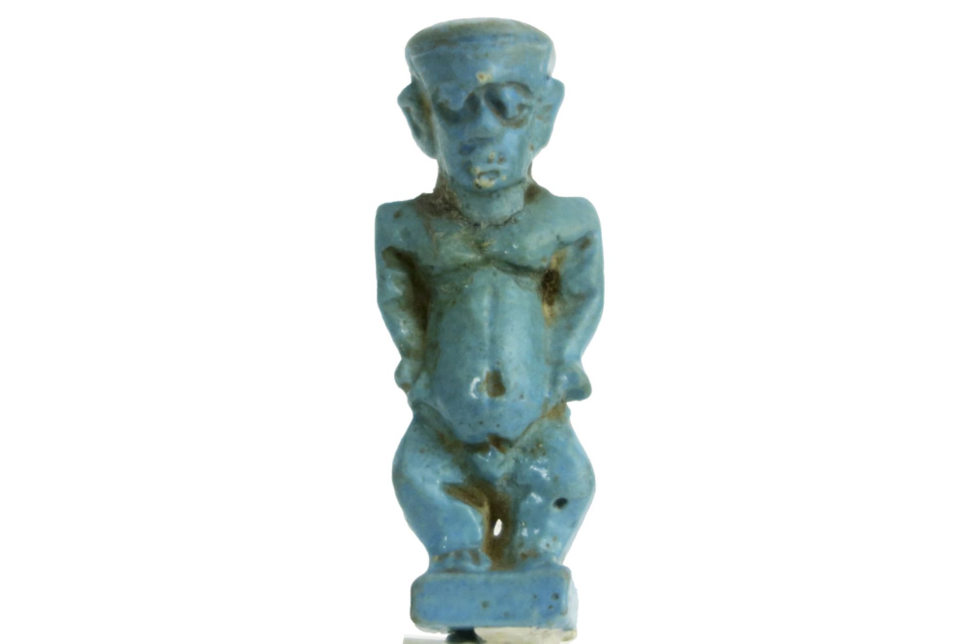 Ancient Egyptian 26th till 30th Dynasty "Ptah Patek" sculpture in ceramic || OUDE EGYPTE - 26ste tot