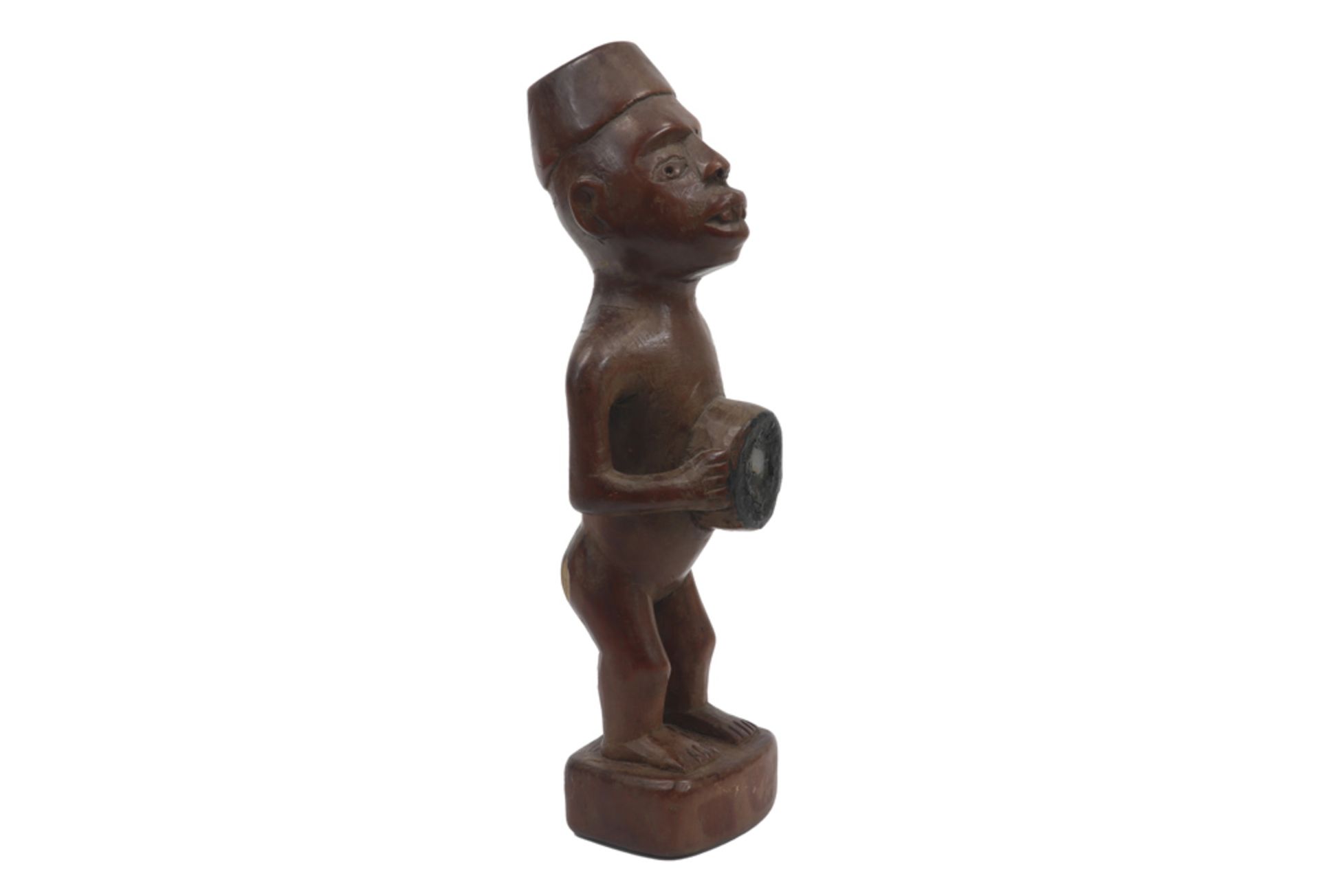 African Baule fetish sculpture in wood || Afrikaanse Baule-fetisjesculptuur in hout - hoogte : 23, - Image 2 of 4