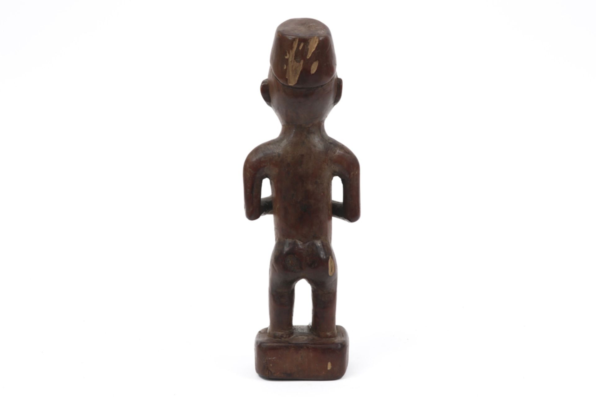 African Baule fetish sculpture in wood || Afrikaanse Baule-fetisjesculptuur in hout - hoogte : 23, - Image 4 of 4