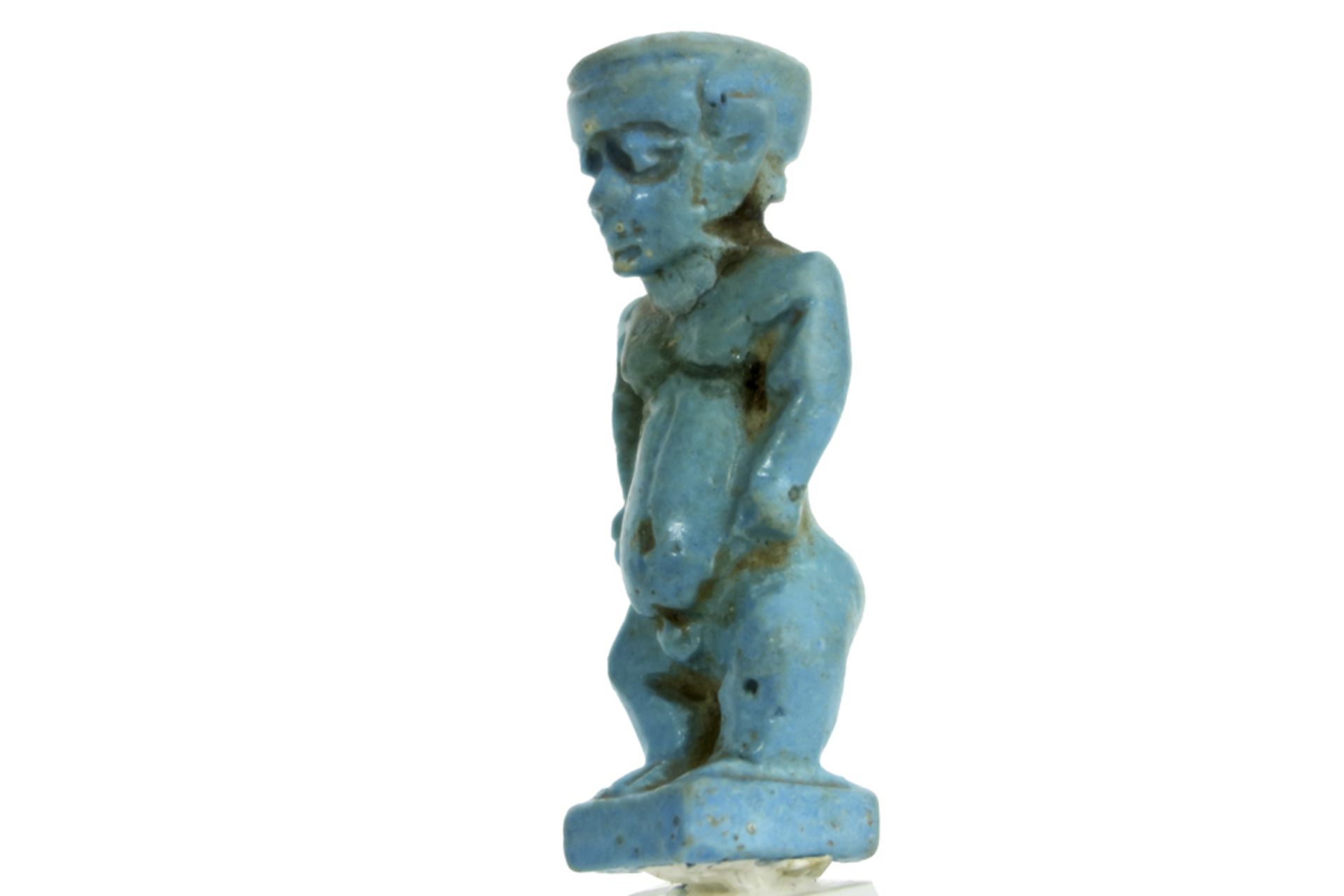 Ancient Egyptian 26th till 30th Dynasty "Ptah Patek" sculpture in ceramic || OUDE EGYPTE - 26ste tot - Image 4 of 4