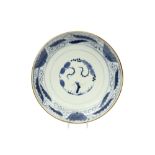 antique Japanese dish in porcelain with a blue-white decor || Antieke Japanse schaal in porselein