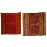 two Indonesian South Sumatra Lampung handwoven weaves (ship's cloths) || INDONESIË - ZUID-