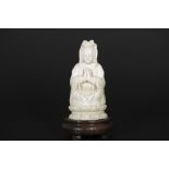 old Chinese "Buddha" sculpture in ivory - with EU CITES certification || Oude Chinese sculptuur in